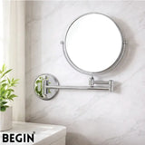 Stainless Steel Magnifying Mirror AC0070 Premium Bathroom Mirror | Begin Faucets
