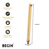 Square Shower Arm 18inch Glossy Gold Wall Mount AD0166GG – Begin