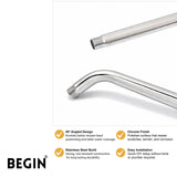 Round Shower 9inch Rod 45 Degree AD0170 | Begin