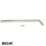 Round Shower 12inch Rod 45 Degree AD0171 | Begin