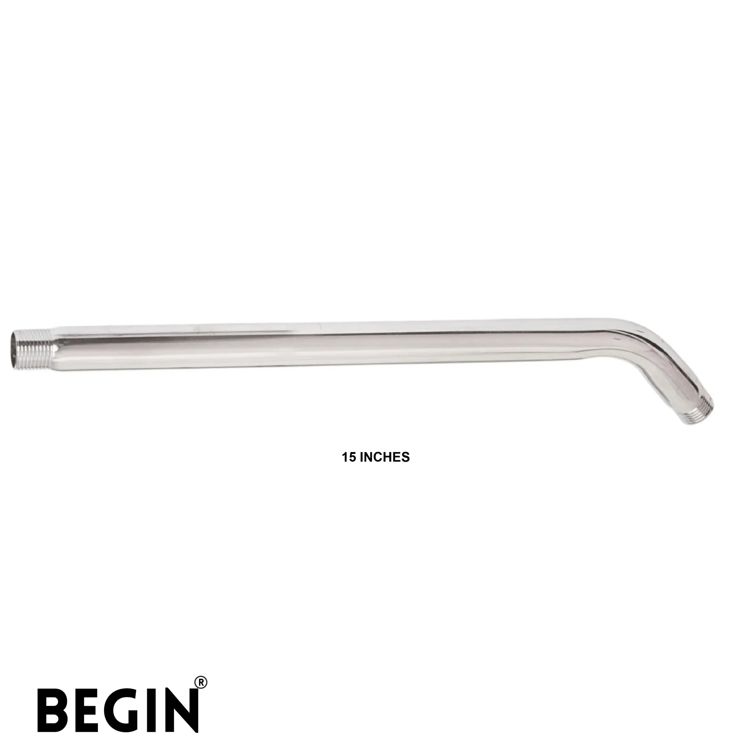 Round Shower 15inch Rod 45 Degree AD0172 | Begin Faucets