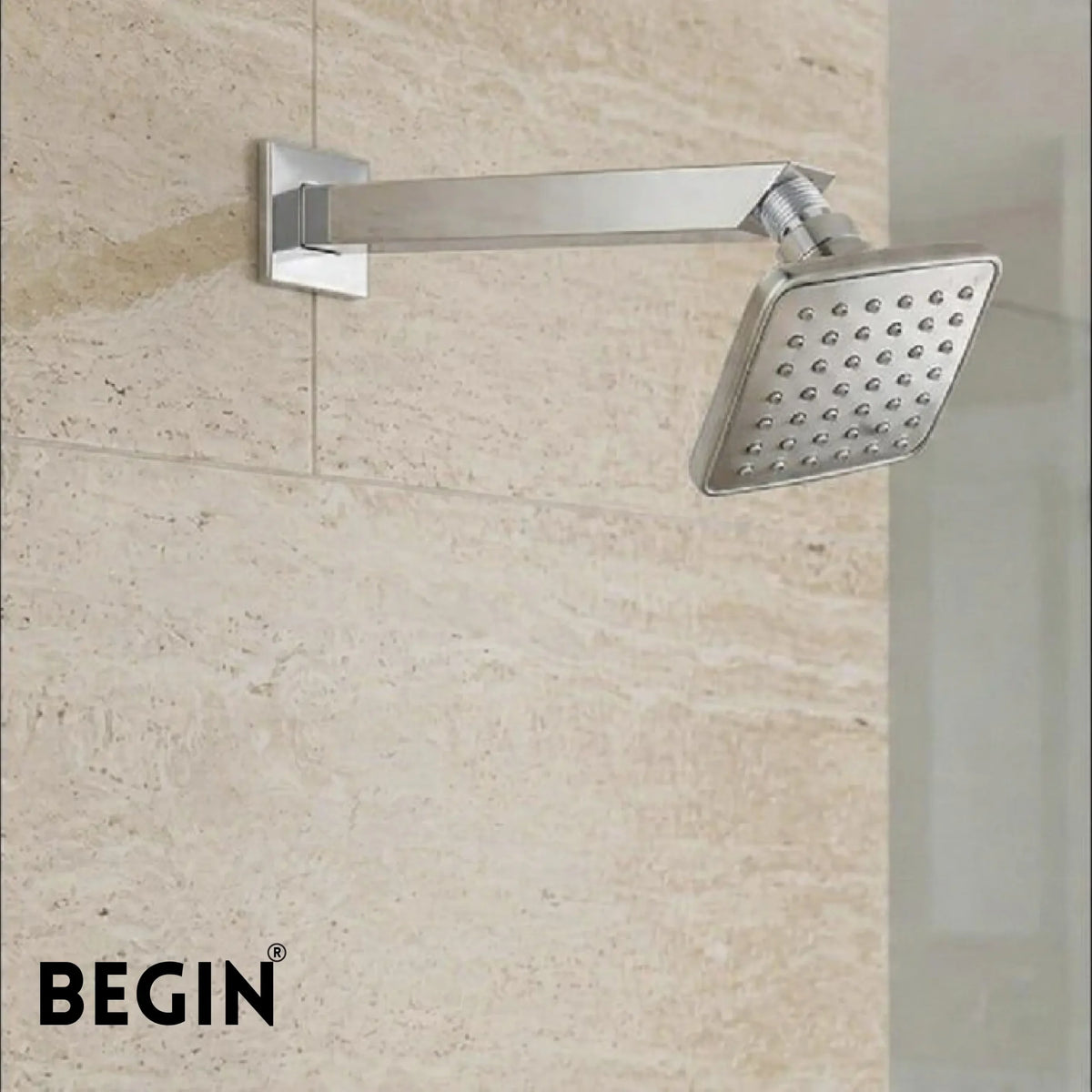 Square Shower Rod 45 Degree AD0191 | Begin Faucets