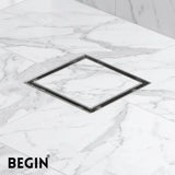 Tile Insert Drain 4X18 inch with Flip Bowl AD0503 | Begin Faucets