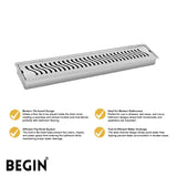 Drain 100x300 mm with Flip Bowl Wave AD0600 | Begin