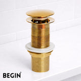Pop Up Waste Coupling 5 Inch Glossy Gold AA0071GG – Basin Drain | Begin Faucets