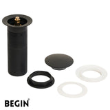Pop-Up Brass Waste Coupling 5 Inch | Matte Black