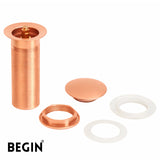 Pop Up Waste Coupling 5 Inch Rose Gold AA0071RG | Begin Faucets