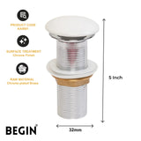 Ceramic Pop Up Waste Coupling 5 Inch AA0081 | Begin Faucets
