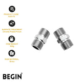 CP Hex Brass Nipple AA0179 – Chrome Plated 2pcs | Begin