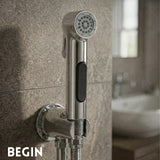 Aura Health Faucet with SS 304 Hose & Wall Holder | Premium ABS Toilet Jet Spray